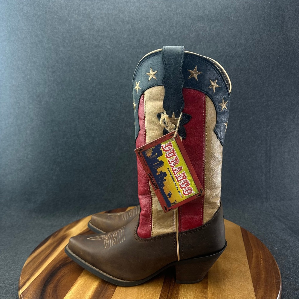 Durango Women's 6.5M Crush Stars and Stripes Western Cowboy 12" Boots DRD0060 - Picture 5 of 9